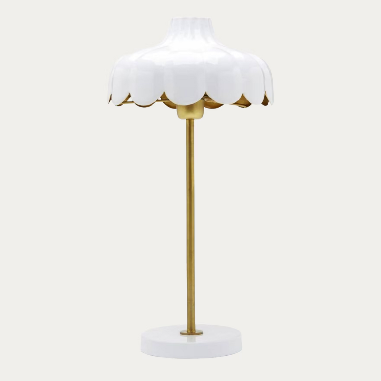 Wells pöytävalaisin valkoinen/kulta