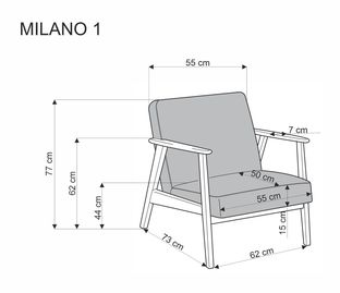 Milano nojatuoli